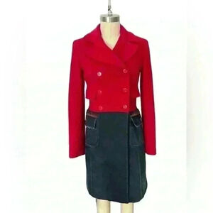Dolce & Gabbana Wool Denim Coat,  Size 40/M